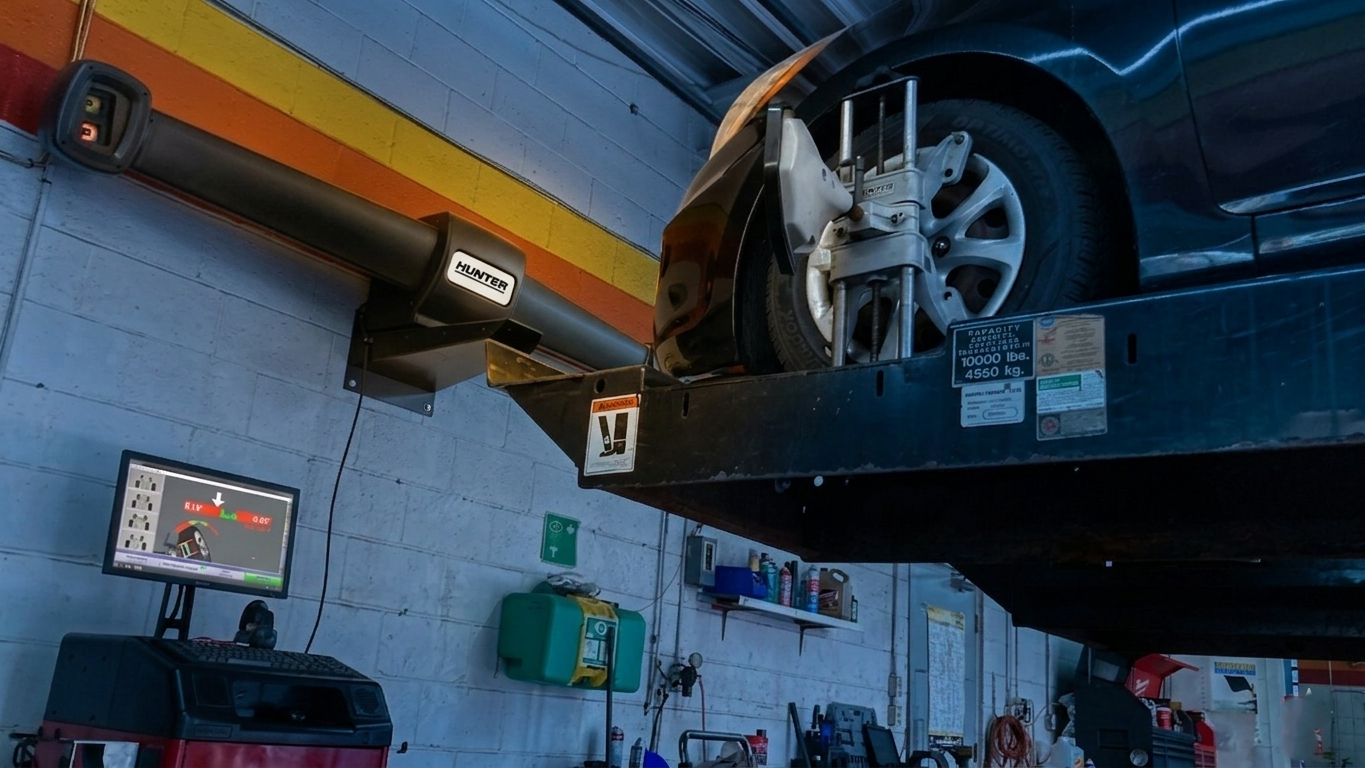 Computerized wheel alignment