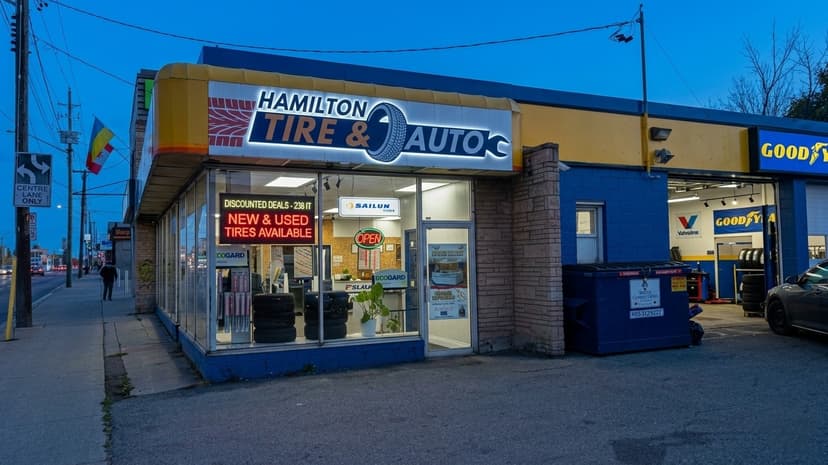 Mechanic working on a vehicle at A.Hamilton Tires and Wheel Alignment